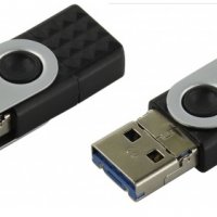 Флэш-диск SmartBuy 16GB USB 3.0 TRIO (USB Type-A + USB Type-C + micro USB) черный