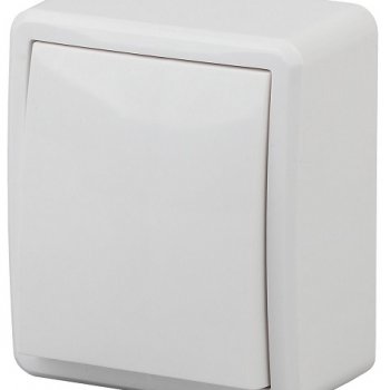 Выключатель Эра Эксперт 1кл подсветка белый (16)