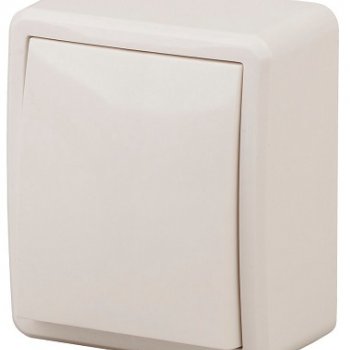 Выключатель Эра Эксперт 1кл подсветка слоновая кость (16)