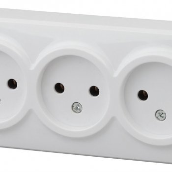 Розетка Эра Эксперт 3-ая без заземления белый (8)