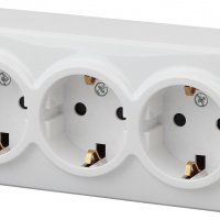 Розетка Эра Эксперт 3-ая с заземлением белый (6)