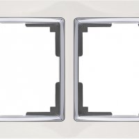 Рамка Werkel Snabb 2-ая белый/хром (10)