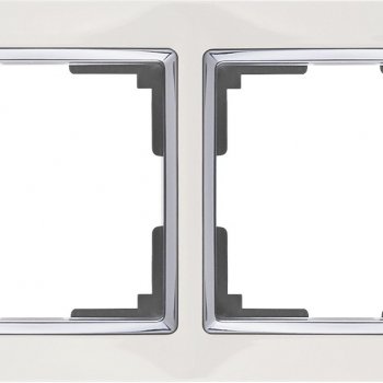 Рамка Werkel Snabb 2-ая белый/хром (10)