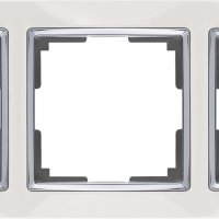 Рамка Werkel Snabb 3-ая белый/хром (10)