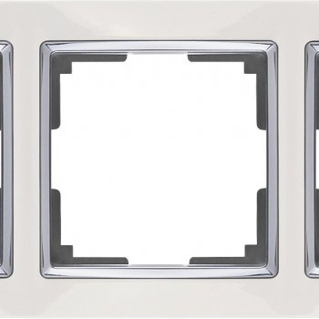 Рамка Werkel Snabb 3-ая белый/хром (10)