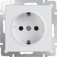 Механизм розетки Werkel 1-ая с заземлением белый (10)