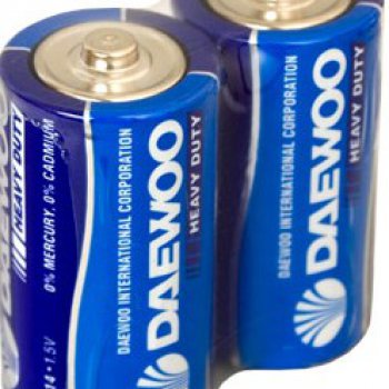 Батарейка R14 Daewoo б/б 2S (24/480)
