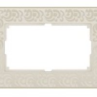 Рамка Werkel Flock 1-ая для 2-ой розетки сл кость (10)