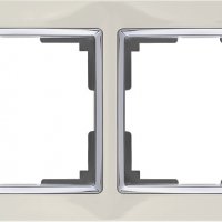 Рамка Werkel Snabb 2-ая сл кость/хром (10)