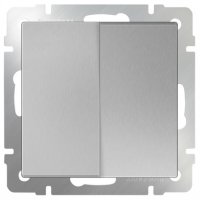 Механизм выключателя Werkel 2кл серебро (10)