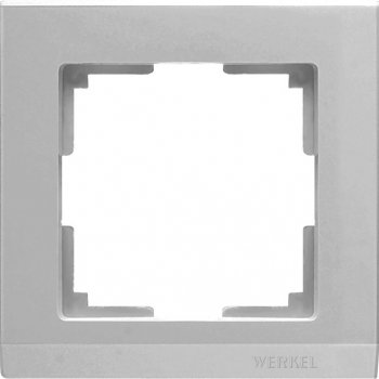 Рамка Werkel Stark 1-ая серебро (10)
