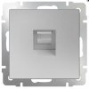 Механизм розетки Werkel RJ11 серебро (10)