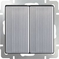 Механизм выключателя Werkel 2кл глянцевый никель (10)