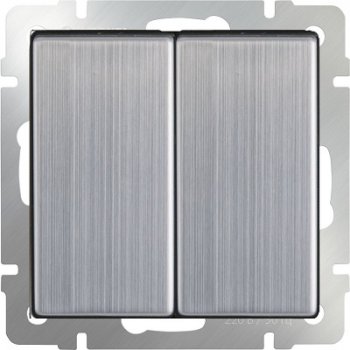 Механизм выключателя Werkel 2кл глянцевый никель (10)