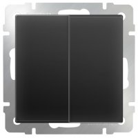 Механизм выключателя Werkel 2кл чёрный матовый (10)