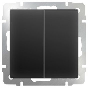 Механизм выключателя Werkel 2кл чёрный матовый (10)