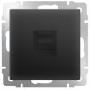 Механизм розетки Werkel RJ45 чёрный матовый (10)