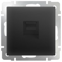 Механизм розетки Werkel RJ45 чёрный матовый (10)
