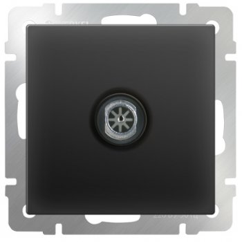 Механизм розетки Werkel телевизионная чёрный матовый (10)