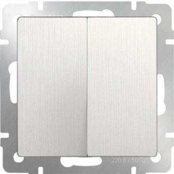 Механизм выключателя Werkel 2кл перламутровый рифлёный (10)