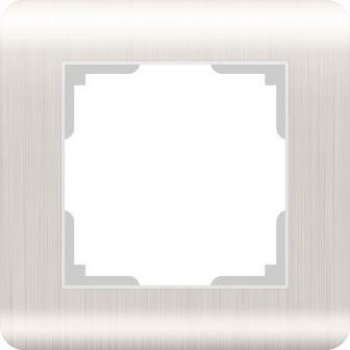 Рамка Werkel Stream 1-ая перламутр рифленый (10)