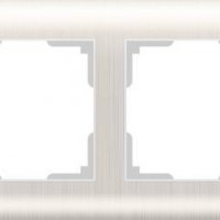 Рамка Werkel Stream 2-ая перламутр рифленый (10)