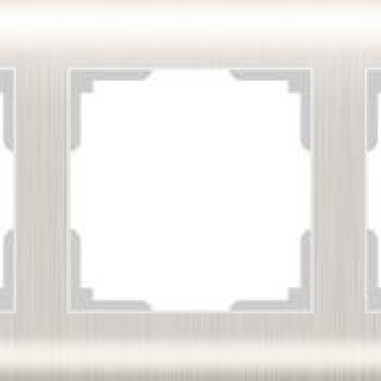 Рамка Werkel Stream 3-ая перламутр рифленый (10)