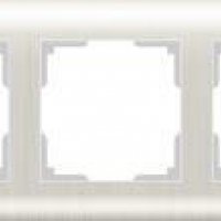 Рамка Werkel Stream 5-ая перламутр рифл (5)