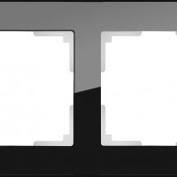 Рамка Favorit стекло чёрный 2-ая (5)