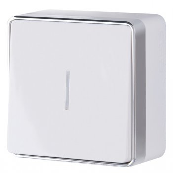 Выключатель Werkel Gallant 1кл подсветка белый (10)