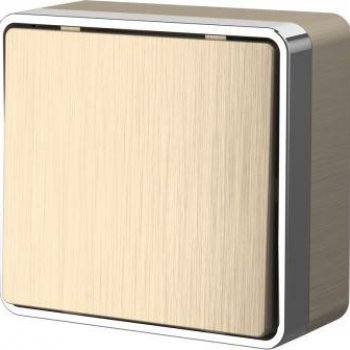 Выключатель Werkel Gallant 1кл шампань рифлёный (10)