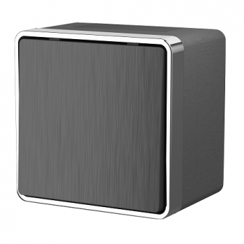 Выключатель Werkel Gallant 1кл графит рифленый (10)