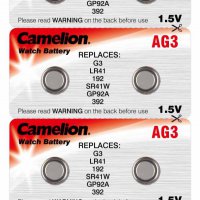 Батарейка часовая G03 (392 LR736 LR41) Camelion 10xBL (10/100/3600)