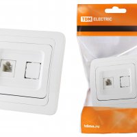 Розетка TDM Валдай RJ-11 белая (10/100)