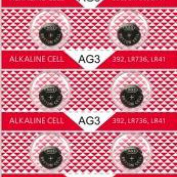 Батарейка часовая G03 (392 LR736 LR41) SmartBuy 10xBL (10/100/2000)