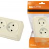 Розетка TDM Ладога 2-ая крем б/з (10/200)