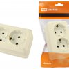 Розетка TDM Ладога 2-ая крем с/з (10/200)