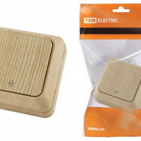 Выключатель TDM Ладога 1кл. сосна проходной (10/200)