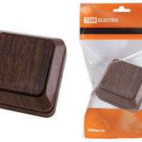 Выключатель TDM Ладога 1кл. бук (10/200)