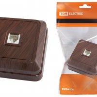 Розетка TDM Ладога RJ-11 бук (10)