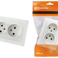 Розетка TDM Таймыр 2-ая бел. б/з (10/100)