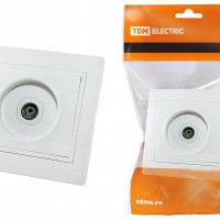 Розетка TDM Таймыр TV белая (10/200)