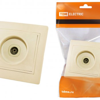 Розетка TDM Таймыр TV слоновая кость (10/200)