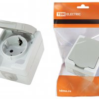 Розетка 2П+З открытой установки IP54 16А Вуокса TDM (10)