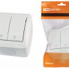 Bыключатель Селигер 2кл. проходной IP44 TDM (10)
