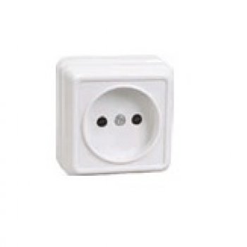 Розетка IEK Октава 1-ая белый б/з (36/432)