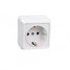 Розетка IEK Октава 1-ая белый с/з (30/360)