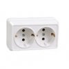 Розетка IEK Октава 2-ая белый с/з (18/216)