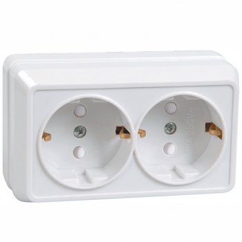 Роз. IEK Октава 2-ая белый с/з шторки (18/216)