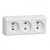 Розетка IEK Октава 3-ая белый б/з (24/288)